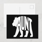 Tante Bär Feiertagspostkarte (Vorne/Hinten)