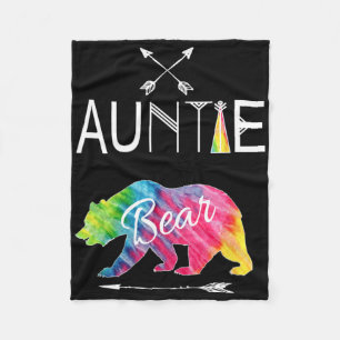 Tante Bär Tie Dye passende Familienferien und C Fleecedecke