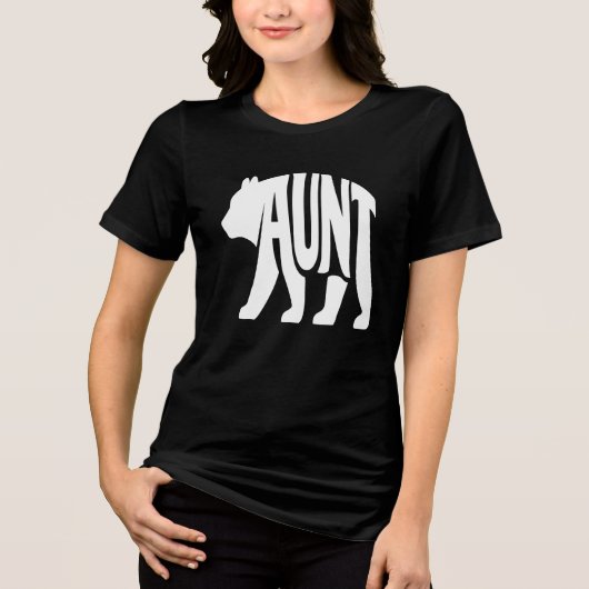 Tante Bär Tri-Blend Shirt (Vorderseite)