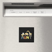 Tante Bau Bagger Geburtstag Junge Mütter Magnet (In Situ (Geschirrspüler))