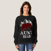 Tante Bear Christmas Pajama Red Kariert Buffalo Ma Sweatshirt (Vorne ganz)
