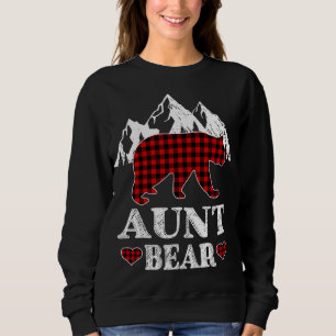 Tante Bear Christmas Pajama Red Kariert Buffalo Ma Sweatshirt