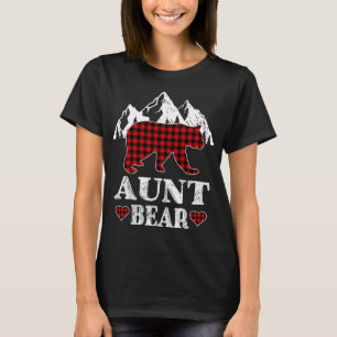 Tante Bear Christmas Pajama Red Kariert Buffalo Ma T-Shirt