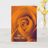 Tante, Beileidskarte Karte (Gelbe Blume)