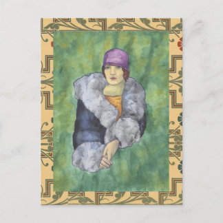 Tante-Bette-Coat Postkarte
