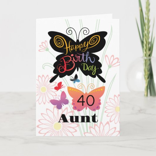Tante Birthday Card Karte (Vorderseite)