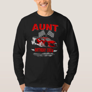 Tante Birthday Crew Rennfahrer T-Shirt