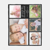 Tante Black Foto Collage Fleecedecke (Vorderseite)