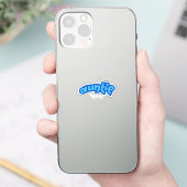 Tante | Blaue Tante Aufkleber (Telefon)