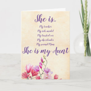 Tante Blume Geburtstagskarte Karte