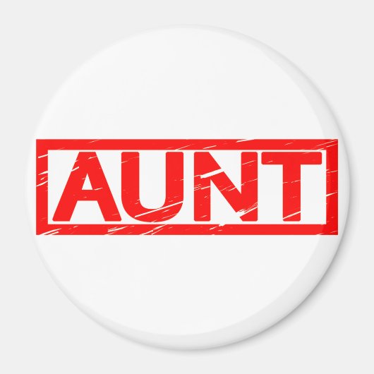 Tante-Briefmarke Magnet (Vorne)