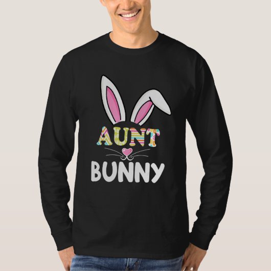 Tante Bunny Outfit Match Familie Osternmutter Da T-Shirt (Vorderseite)