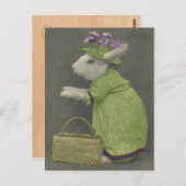 Tante Bunny Postcard Postkarte (Vorne/Hinten)