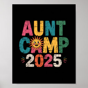 Tante Camp 2025 Familienurlaub Sommer-Camping-Crew Poster
