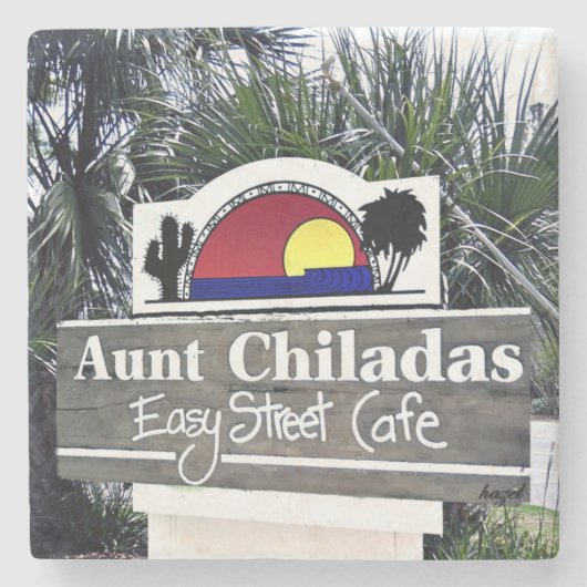 Tante Chiladas, Hilton- Head IslandUntersetzer Steinuntersetzer (Vorderseite)