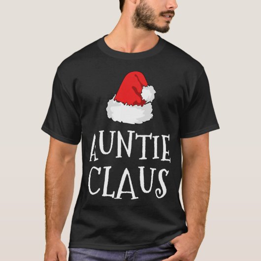 Tante Claus Christmas Hat Family Group Matching P T-Shirt (Vorderseite)