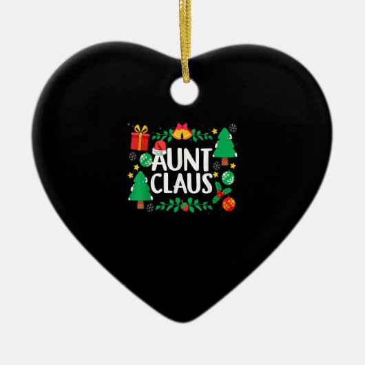 Tante Claus Funny Christmas Tree Ornamente Matchin (Vorne)
