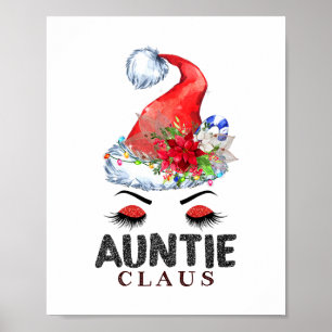Tante Claus glückliche Familie neuer Santa Claus f Poster