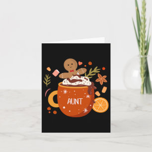 Tante Cocoa Lebkuchen Keks heiße Schokolade Christ Karte