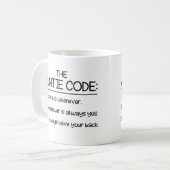 Tante Code, Geschenk für Tante Kaffeetasse (Vorderseite Links)
