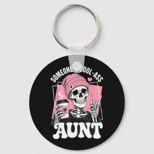 Tante Cool Auntie Club Skelett Schädel von jemande Schlüsselanhänger