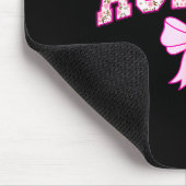 Tante Coquette Bogen Rosa Ästhetik Muttertag Tante Mousepad (Ecke)