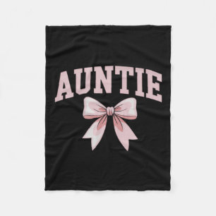 Tante Coquette Schleife Rosa Muttertag Tante Fleecedecke