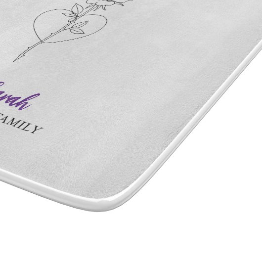 Tante Cutting Board - das Herz unserer Familie Schneidebrett (Ecke)