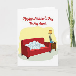 Tante-Day-Sofa-Szene-Karte zum Kuscheln Karte