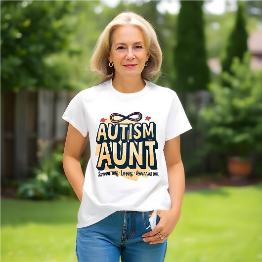 Tante der Autismus: Unterstützung, Liebe, Befürwor T-Shirt