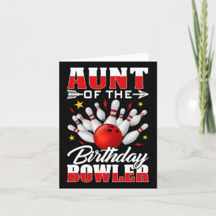 Tante der Bowler-Tag-Bowling-Party-Cel Karte