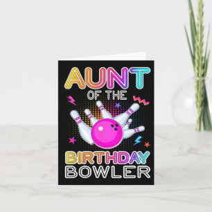 Tante der Bowler-Tag-Bowling-Party-Cel Karte
