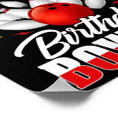 Tante der Bowler-Tag-Bowling-Party-Cel Poster (Ecke)