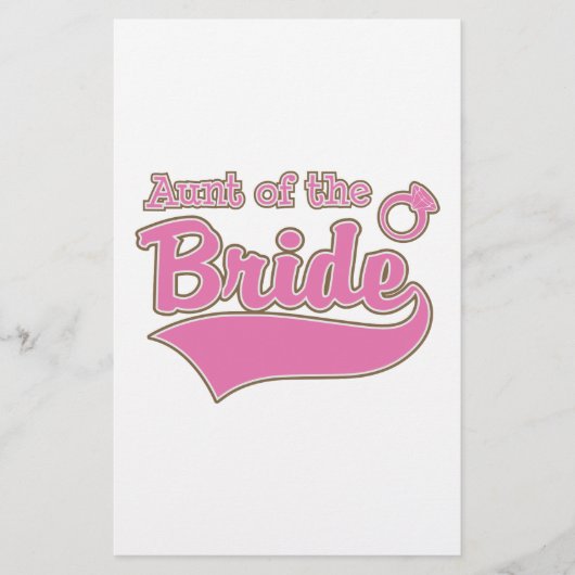 Tante der Braut Briefpapier (Vorderseite)