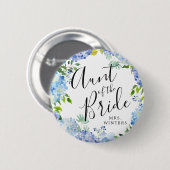 Tante der Braut | Carolina Bloom Wedding Button (Vorne & Hinten)