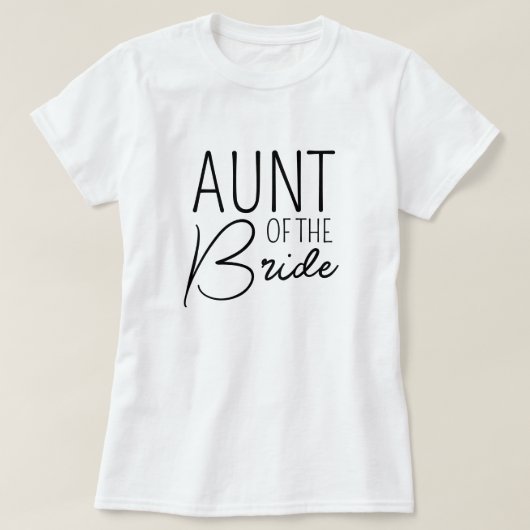 Tante der Braut - Familienfeier T-Shirt (Design vorne)