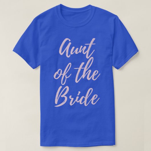 Tante der Braut Matching Wedding Day Tante Geschen T-Shirt (Design vorne)