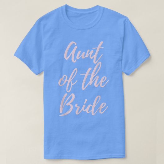 Tante der Braut Matching Wedding Day Tante Geschen T-Shirt (Design vorne)