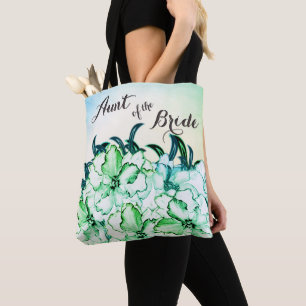 Tante der Braut Two Tone Grüne Blumen-Tasche Tasche