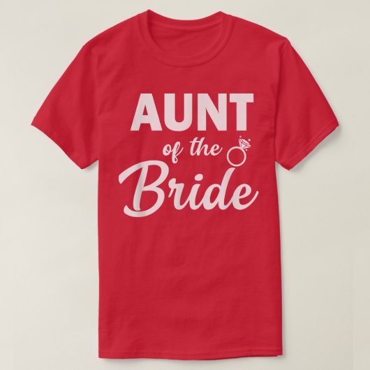 Tante der Bride Coordinating Wedding Party T-Shirt (Design vorne)
