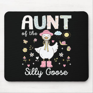 Tante der dummen Gans 1. Geburtstagsmädchen-Famili Mousepad