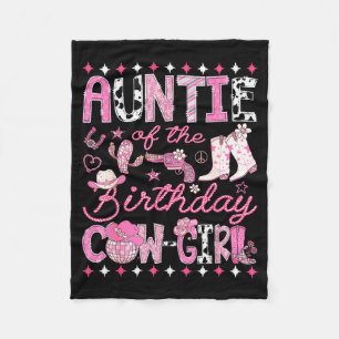 Tante der Geburtstags-Cowgirl Pink Rodeo Western Fleecedecke