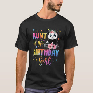 Tante der Geburtstagskarte Panda Bärenmutter Blume T-Shirt