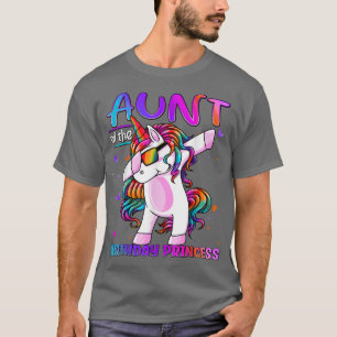 Tante der Geburtstagsprinzessin Dabbing Unicorn Ta T-Shirt
