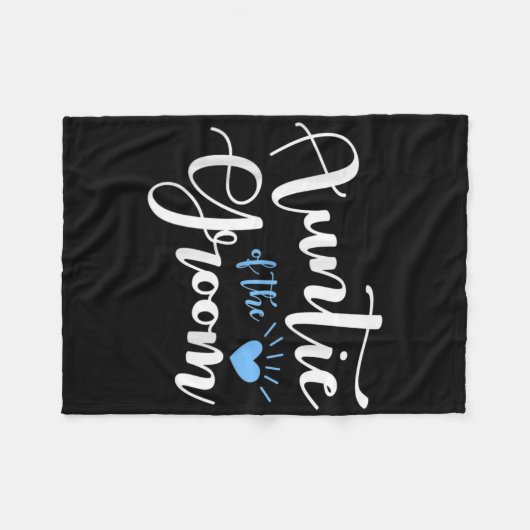 Tante der Groom Trauzeugen Party Geschenk Fleecedecke (Vorderseite (Horizontal))