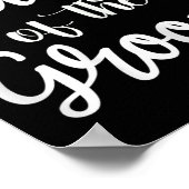 Tante der Groom-Verlobung Verheiratete Hochzeitsfe Poster (Ecke)