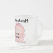 Tante der neuen Nichten-T-Shirts und der Geschenke Mattglastasse (VorderseiteRechts)