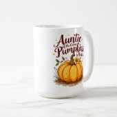 Tante der Niedlichsten Pumpkins im Patch Kaffeetasse (VorderseiteRechts)