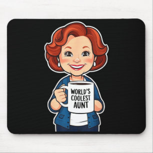 Tante der Welt coolstes Lustiges Kaffeeliebhaber-G Mousepad