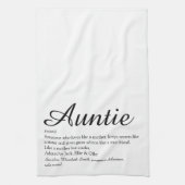 Tante der Welt, Definition Chic Script Geschirrtuch (Vertikal)